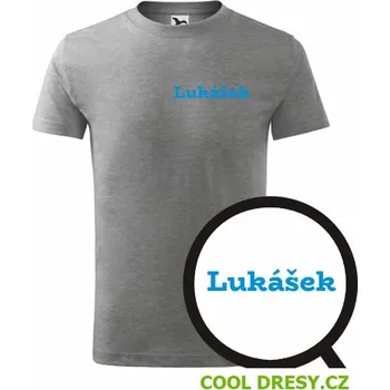 Dětské tričko Lukášek - Barva: tmavě šedý melír, Velikost 6let