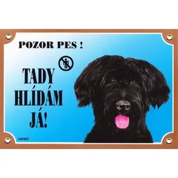 Dafiko Pozor pes! Tady hlídám já!, briard černý