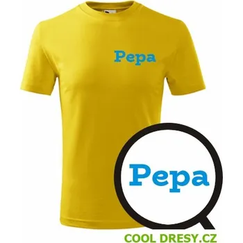 Chlapecké oblečení Dětské tričko Pepa - Barva: žlutá, Velikost 8let