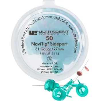 Ultradent NaviTip Sideport 31G 27mm, 50 ks Nejtenčí, nejflexibilnejší a nejšetrnější