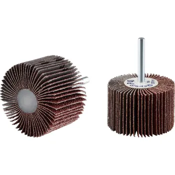 Rhodius 305492 RHODIUS FS, 10 kusů vějířové brusky 60 x 40 x 6,0 mm, Korn 40, Topline, pro nerezovou ocel, ocel, dřevo 10 ks