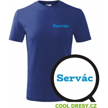 Dětské tričko Servác - Barva: královská modrá, Velikost 10let