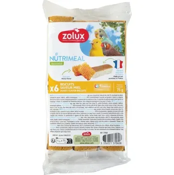 Krmivo pro ptáka Zolux NUTRIMEAL Cookies exoti med 6ks