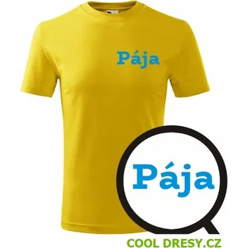 Chlapecké tričko Dětské tričko Pája - Barva: žlutá, Velikost 8let