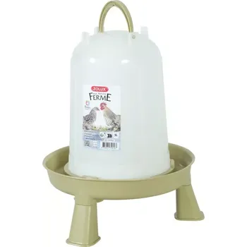 Napáječka pro ptáka Zolux Žlab pitný pro drůbež stojící 5l zelený
