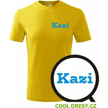 Dětská móda Dětské tričko Kazi - Barva: žlutá, Velikost 8let