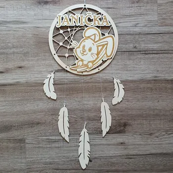 Lapač snů Lapač snů dřevěný se jménem Králíček