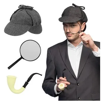 Boland&nbsp;Souprava detektivní s kostičkovanou čepicí