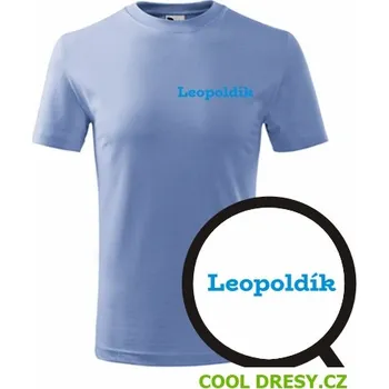 Dětské tričko Leopoldík - Barva: nebesky modrá, Velikost 8let
