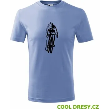 Chlapecké tričko Dětské tričko cyklista - Barva: nebesky modrá, Velikost 8let
