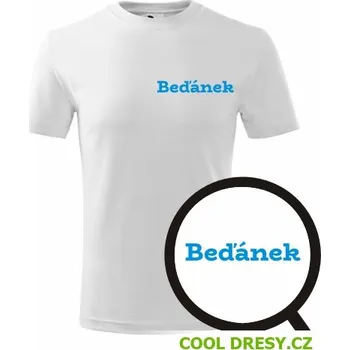 Chlapecké tričko Dětské tričko Beďánek - Barva: bílá, Velikost 4roky
