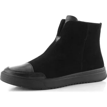 Dámské kozačky Ara semišový kotník s vnitřním zipem Rom schwarz 12-50026-01 - 38 | P699238