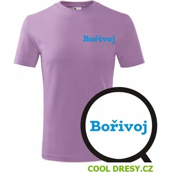 Dětské tričko Bořivoj - Barva: fialová, Velikost 6let