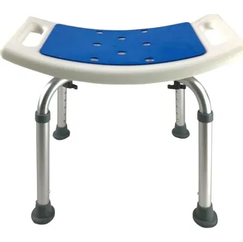 Koupelnové sedátko Polstrovaná toaletní stolička bez opěrky