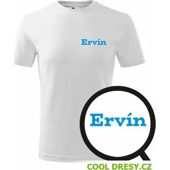 Dětské tričko Ervín - Barva: bílá, Velikost 8let