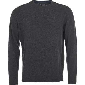 Pánská mikina Barbour Essential Lambswool Crew Neck Sweatshirt — Charcoal