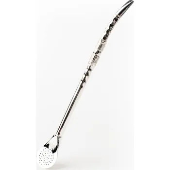 Čajovna Bombilla Arana Silver Double Spiral - 20 cm