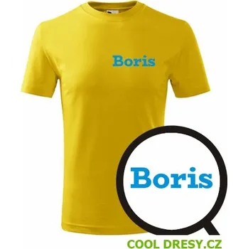 Chlapecké oblečení Dětské tričko Boris - Barva: žlutá, Velikost 4roky