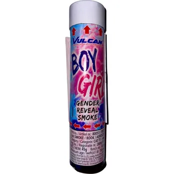 Zábavní pyrotechnika RŮŽOVÁ dýmovnice na odhalení POHLAVÍ MIMINKA