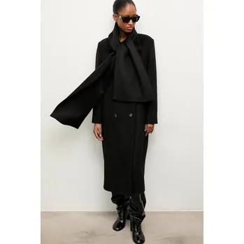 Dámský kabát Vlněný kabát Answear.LAB WA25-KPD014 černá 99X, vel. S