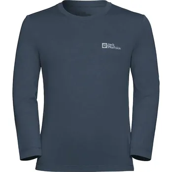 Chlapecké tričko Dětské tričko s dlouhým rukávem Jack Wolfskin modrá barva, 1610321 1610321.116.152 59X, vel. 116