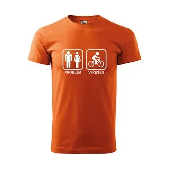 Pánská móda Tričko s potiskem Kolo - problém vyřešen: oranžové 2XL