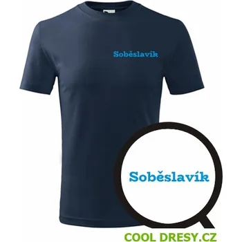 Chlapecké tričko Dětské tričko Soběslavík - Barva: námořní modrá, Velikost 6let