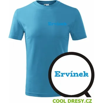 Dětské tričko Ervínek - Barva: tyrkysová, Velikost 8let