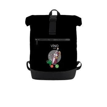Sportovní batoh Bastard Červené víno volá batoh Black