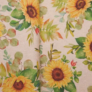 Tegatex Režná látka metráž – Slunečnicový vzor