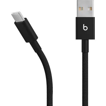 Kabel Originální kabel APPLE BEATS - USB-A / USB-C - podpora CarPlay - tkanička - 1,5m - černý