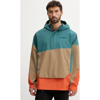 Pánská bunda Outdoorová bunda adidas TERREX Xploric 2.5L Anorak JL9753 tyrkysová 06A, vel. L