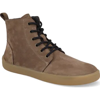 Dámská zimní obuv Barefoot kotníkové boty Be Lenka - Atlas Chocolate hnědé Velikost: 41