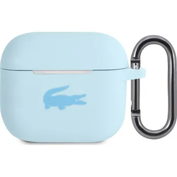 Telefonní příslušenství Lacoste Liquid Silicone Glossy Printing Logo pouzdro AirPods 3 modré