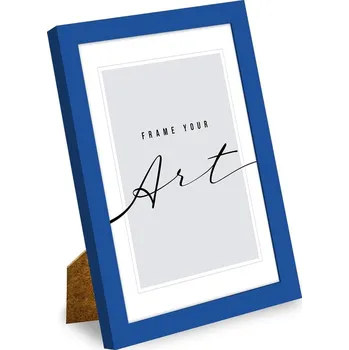 Rám na obraz Tmavě modrý stojací/na zeď rámeček 12x17 cm – knor ID_1779176