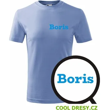Chlapecké tričko Dětské tričko Boris - Barva: nebesky modrá, Velikost 10let