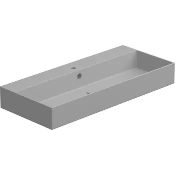 Umyvadlo Umyvadlo Zenith BW 102 hranaté, keramické, perla matné, 102x46 cm, ZELAVBW102033