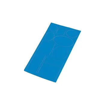 Samolepicí záplaty voděodolné tvary - 10 ks - 3 modrá sytá