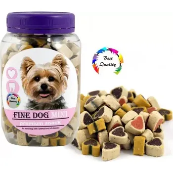 Pamlsek pro psa FINE DOG MINI Srdíčka Soft Mix 280g