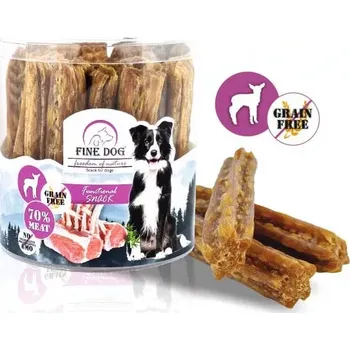 Pamlsek pro psa FINE DOG Funkční masová hvězda JEHNĚČÍ 25ks