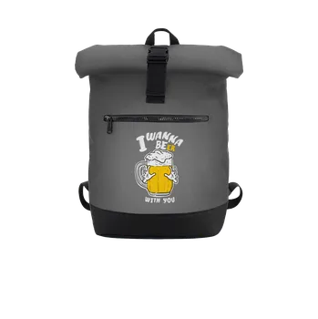 Bastard I wanna beer batoh Grey Marl