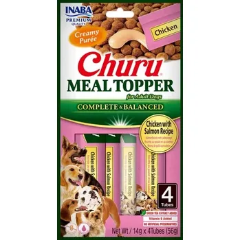 Krmivo pro psa Churu Dog Meal Topper Chicken with Salmon 4x14g