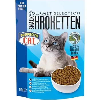 Pamlsek pro kočku Perfecto Cat Kroketten snack 20% LOSOS 125g