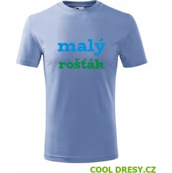 Dětské tričko malý rošťák - Barva: nebesky modrá, Velikost 8let