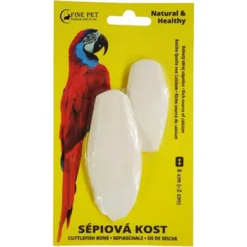 FINE PET Sépiová kost broušená 8cm (+/-2cm) 2ks