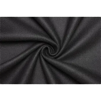 Kabátová vlna směsová - Černá s angorou kus 3,2 m