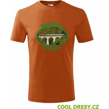 Chlapecké tričko Dětské tričko s mašinkou Bardotka T478.1215 - Barva: oranžová, Velikost 4roky