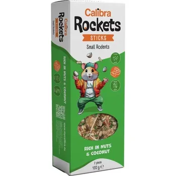 Krmivo pro hlodavce Calibra Rockets Sticks Small rodents Nuts 120g
