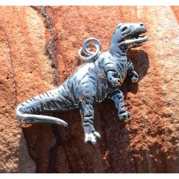 Přívěsek Tyrannosaurus rex, dinosaurus, stříbrný přívěsek, Ag 925