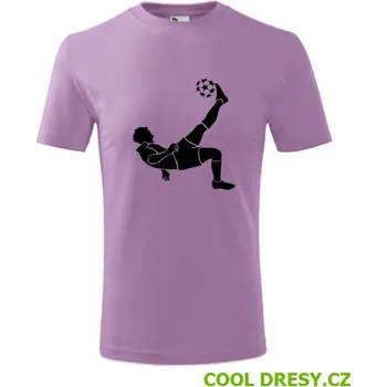 Dětské tričko s fotbalistou 5 - Barva: fialová, Velikost 10let